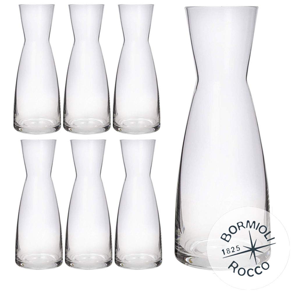 Rocco Bormioli Ypsilon Star Glass Karaffe, transparent, 1 Liter, 6 Stück