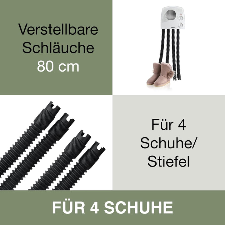 Melissa 16540012 Schuhtrockner elektrisch, Stiefelwärmer, Gummistiefel,Wanderschuhe,Skischuhe, Heizu