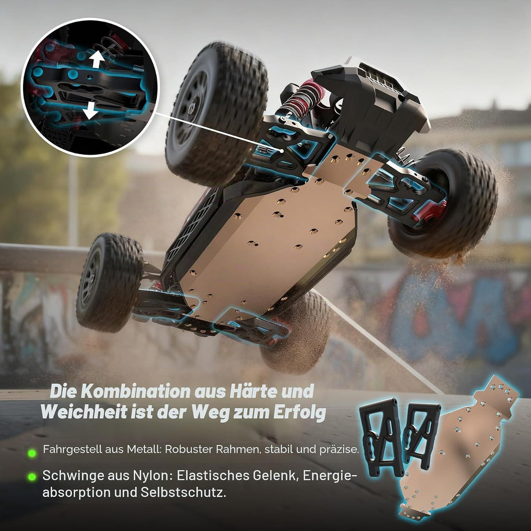 Hosim 1/14 Brushless RC Cars Max 60KM/H, Elektro High Speed Ferngesteuertes Auto für Erwachsene, Was