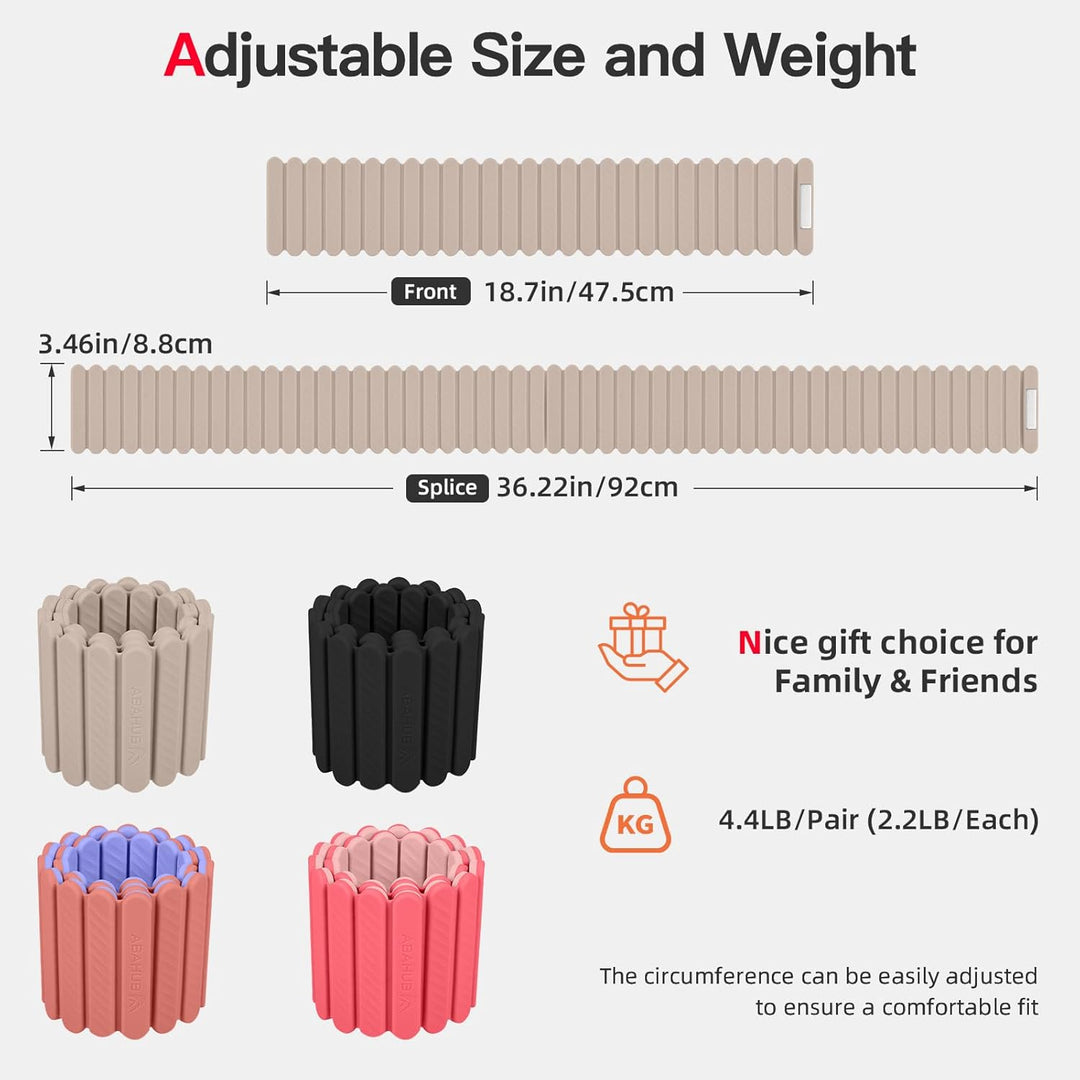 Abahub Magnetische Gewichte Hand Fuss Wrist Ankle Weights Handgelenk Gewichte für Beine und Arme Set