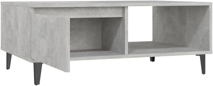 FIRBNUS Couchtische mit Offenes Fach Side Table Beistelltisch Holz Wohnzimmertisch Modern Design Tis