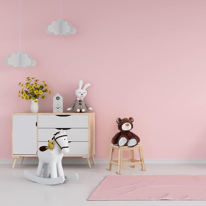 Relaxdays Tritthocker Holz, Fussbank aus Naturholz, niedriger Blumenhocker für Töpfe, HBT: 25,5 x 29