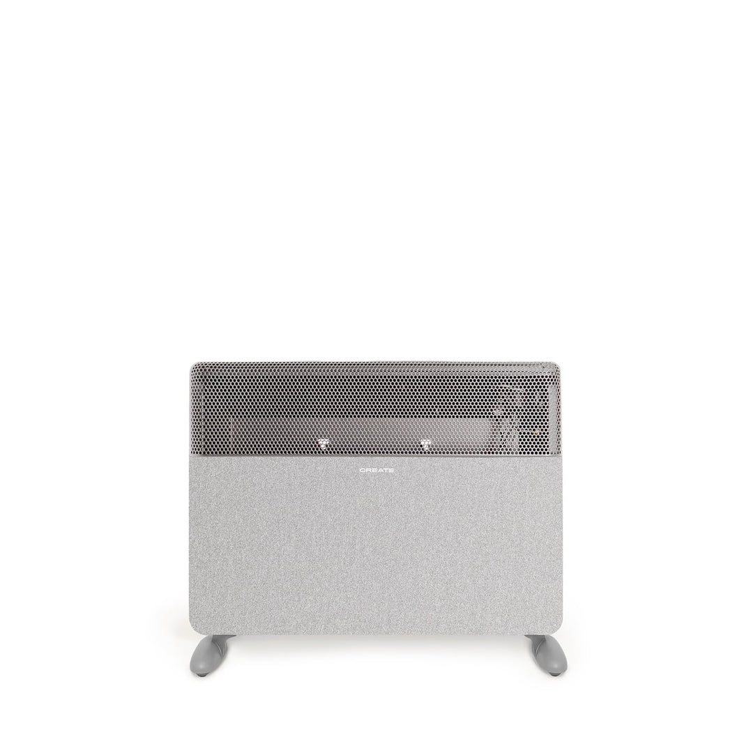 CREATE/WARM TEXTILE INVERTER/Wand- oder Standkonvektor mit WLAN Grau mit Standfüsse/Inverter-Technol