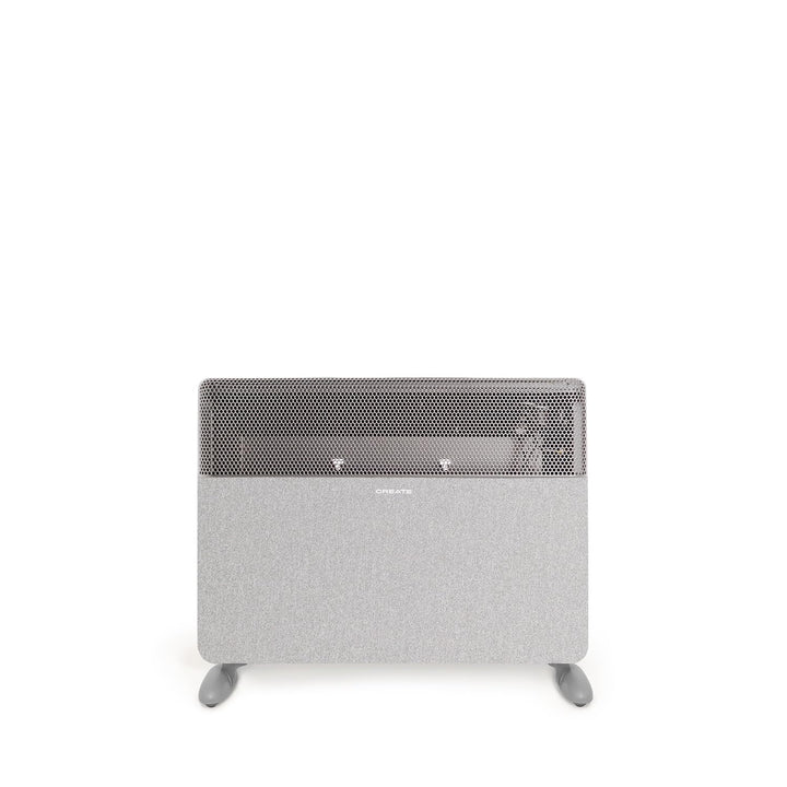 CREATE/WARM TEXTILE INVERTER/Wand- oder Standkonvektor mit WLAN Grau mit Standfüsse/Inverter-Technol