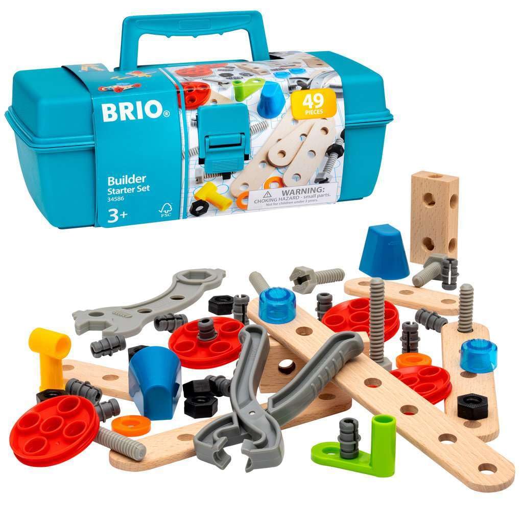 BRIO Builder 34586 Box 49 TLG. - Das kreative Konstruktionsspielzeug aus Schweden - Einsteiger-Set i