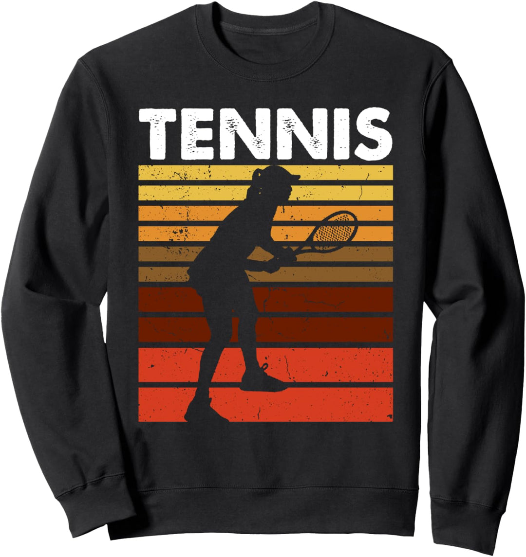 Tennis Sport Retro Vintage Damen Tennisspieler Sweatshirt
