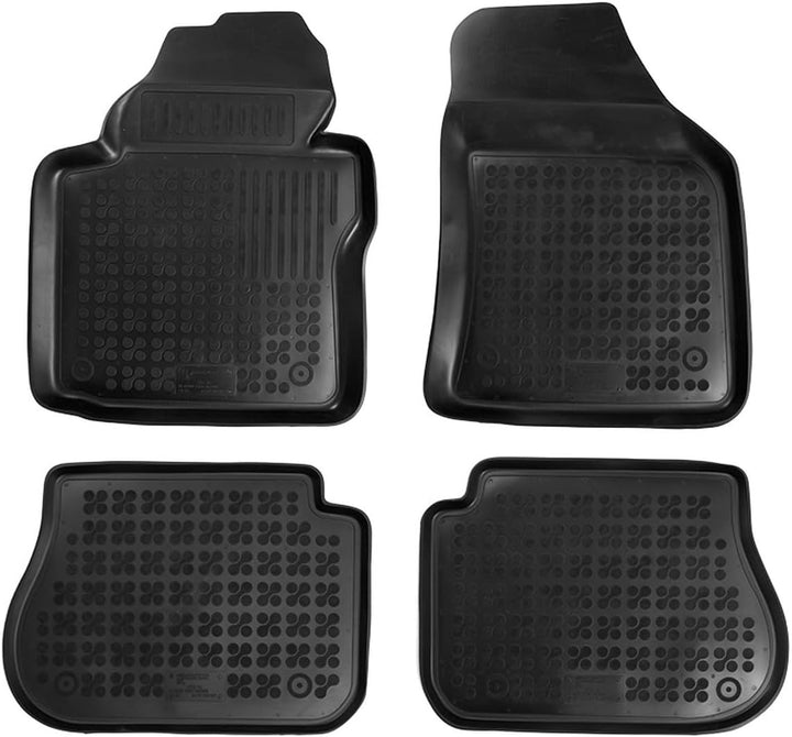 AZUGA Hohe Gummi Fussmatten passend für VW Caddy (Life) ab 2004-2015/Caddy ab 2015-10/2020 AZ1030012