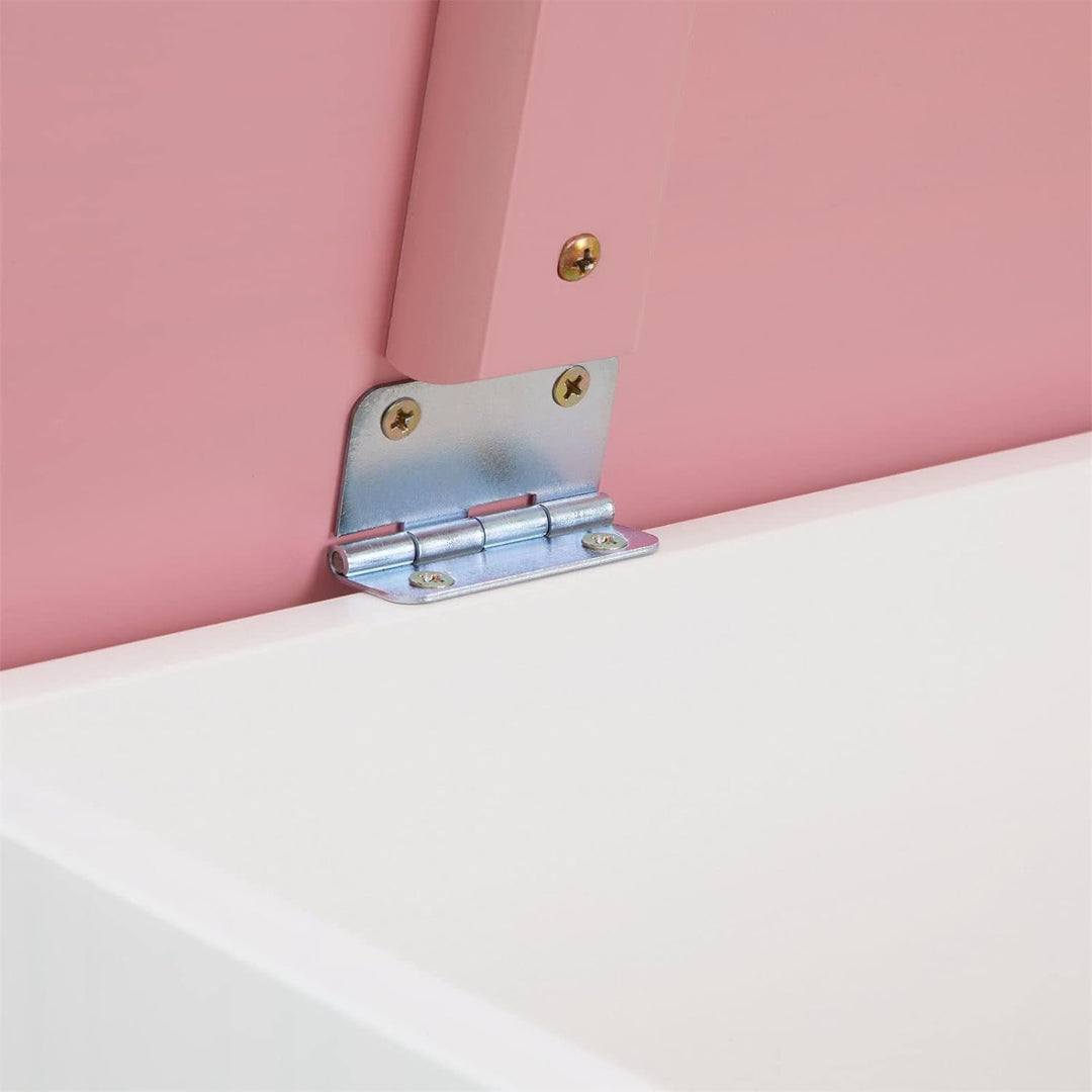 IDIMEX Spielzeugtruhe Hannah, praktische Aufbewahrungsbox aus massiver Kiefer in weiss/rosa, schöne