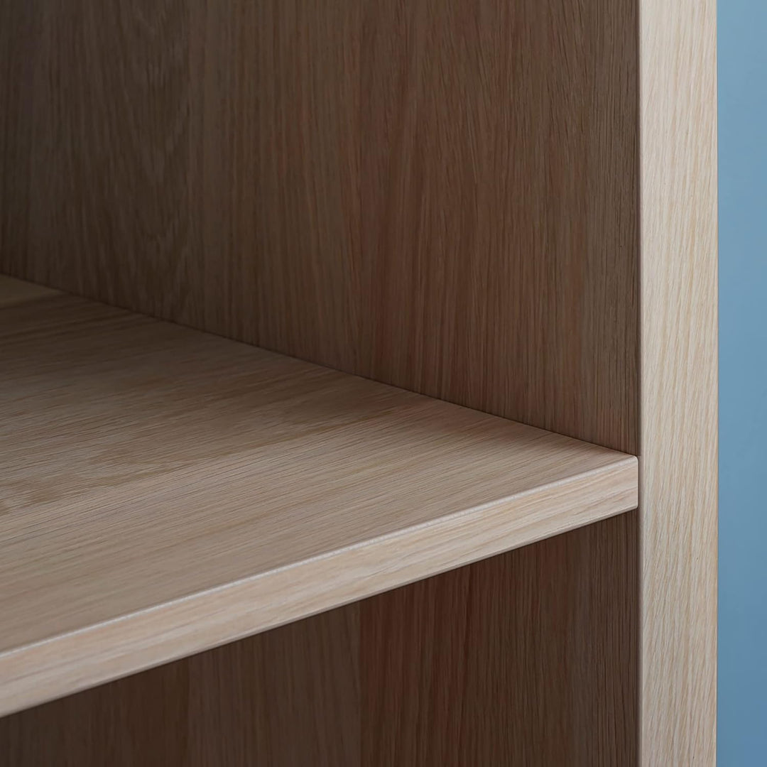 IKEA Kallax Regal, Eichenoptik, gebeizt, Weiss, 77 x 39 x 77 cm, 4 Einlegeböden