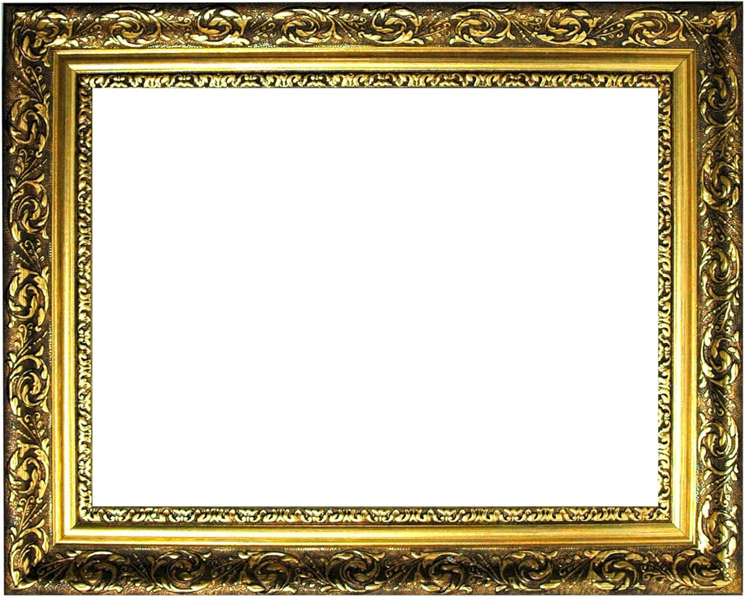 Barockrahmen Gold fein verziert 840 ORO, 40x60 als Leerrahmen 40x60 cm Leerrahmen, 40x60 cm Leerrahm