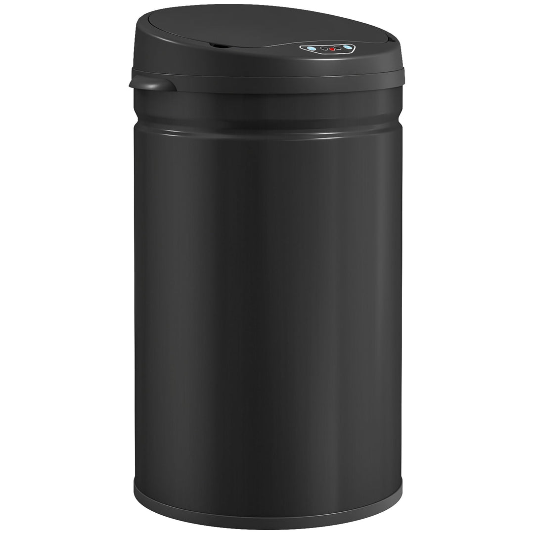HOMCOM Mülleimer mit Sensor 30L Edelstahl Automatischer Leiser Mülleimer mit Soft-Close-Deckel, Bewe