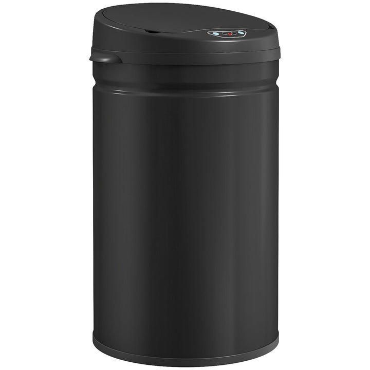 HOMCOM Mülleimer mit Sensor 30L Edelstahl Automatischer Leiser Mülleimer mit Soft-Close-Deckel, Bewe