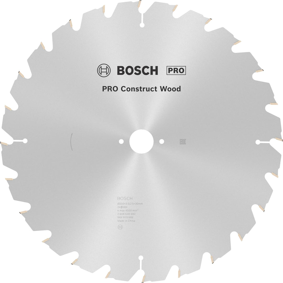 Bosch Accessories Bosch Professional 1x Kreissägeblatt Construct Wood (für Holz, Sägeblatt Ø 350 x 3