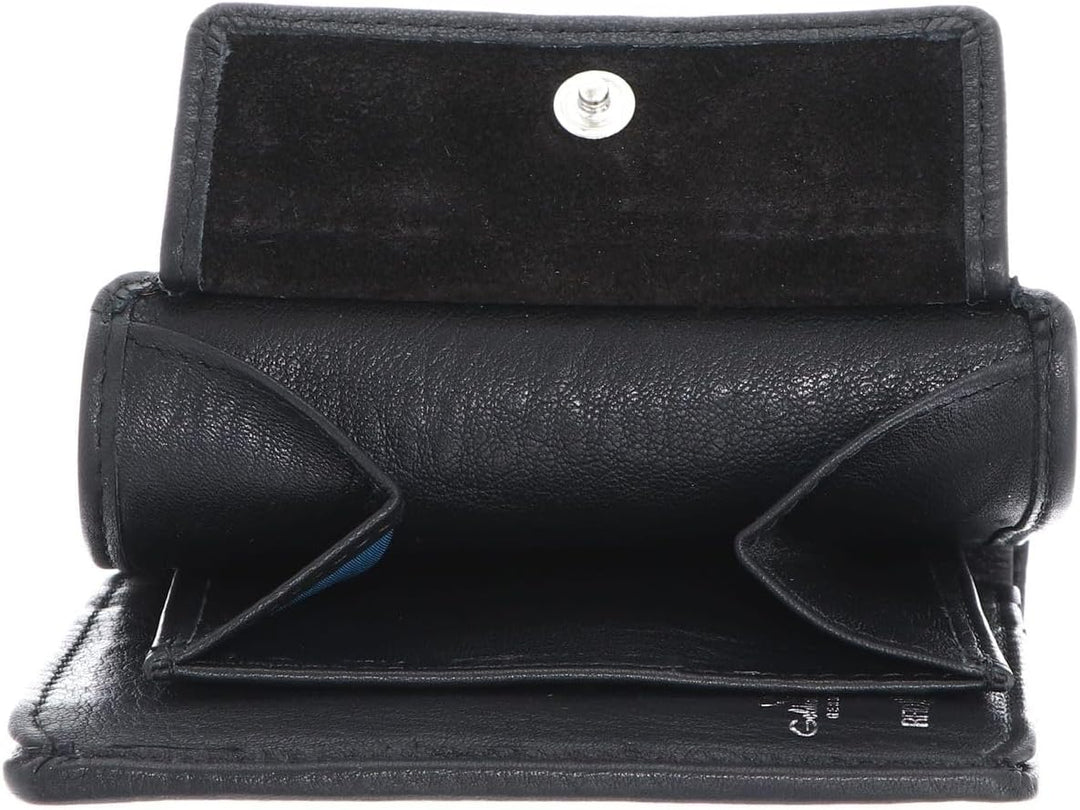 Golden Head Capri Geldbörse RFID Leder 8,5 cm Schwarz, Schwarz
