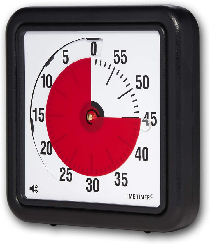 Time Timer magnetischer 60 Minuten Timer mit optischem Signal, Countdown-Uhr für Kinder und Erwachse