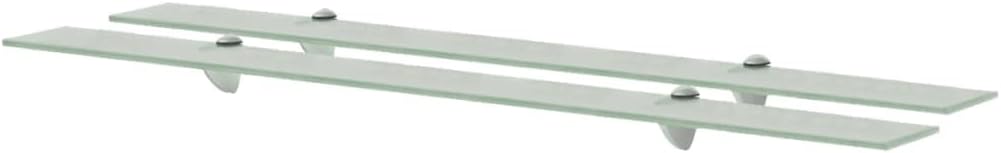 vidaXL 2X Regal Schwebend Wandregal Glasregal Glasboden Glasablage Badablage Wandablage Badregal Abl