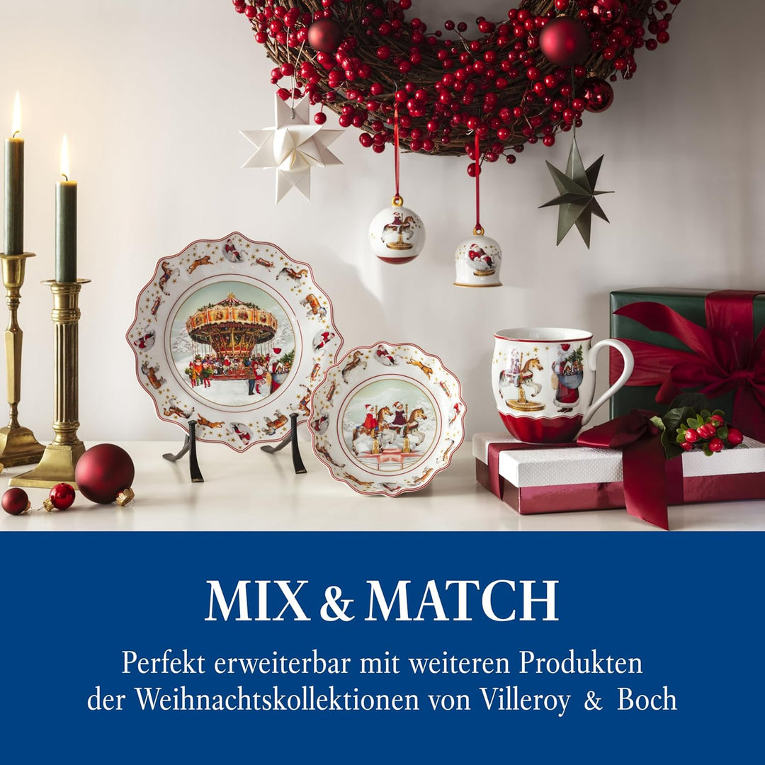 Villeroy & Boch – Annual Christmas Edition Jahres-Glocke 2024 Bunt, Glocke Weihnachten, Baumschmuck,