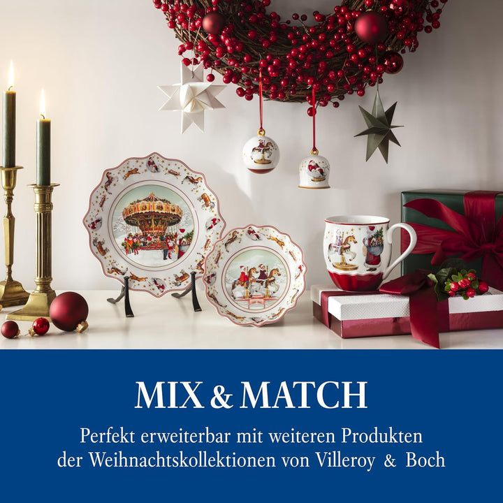 Villeroy & Boch – Annual Christmas Edition Jahres-Glocke 2024 Bunt, Glocke Weihnachten, Baumschmuck,