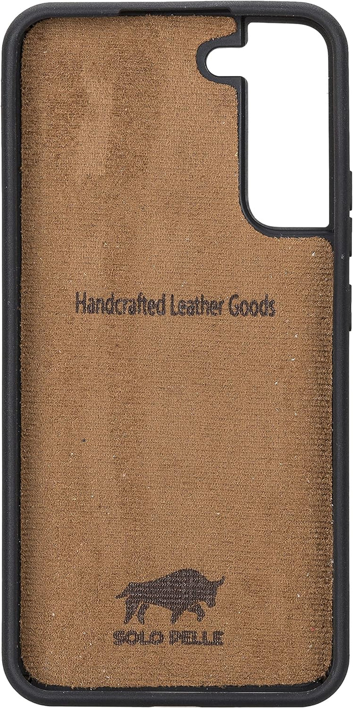 Solo Pelle Lederhülle Harvard kompatibel für das Samsung Galaxy S22 Plus / S22+ inklusive abnehmbare