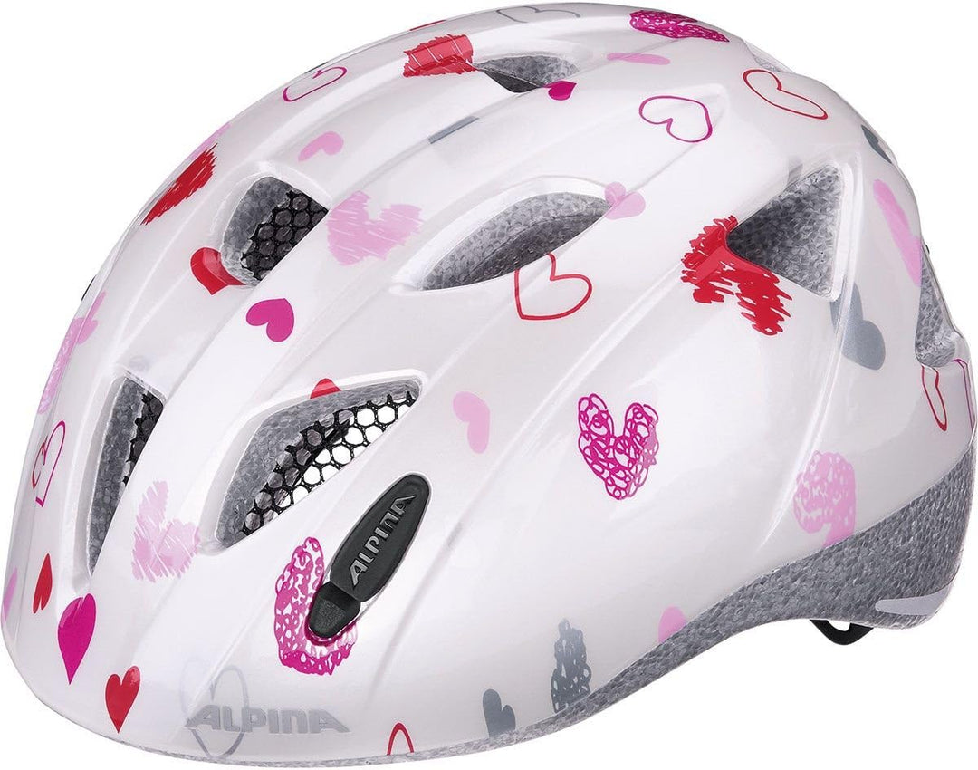 ALPINA XIMO - Leichter, Sicherer &amp; Bruchfester Fahrradhelm Mit Optionalen LED-Licht Für Kinder white