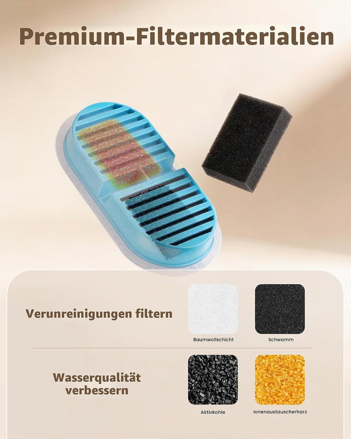 Trinkbrunnen für Katze Filter: Katzen Trinkbrunnen 24 Filter - Wasserbrunnen für Katzen Filter - 12