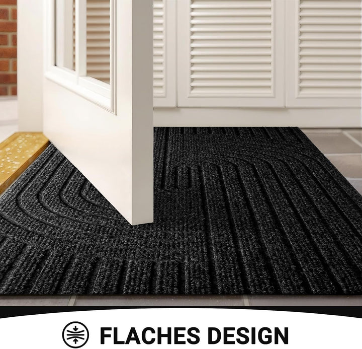 Fussmatte 60x90cm, rutschfeste Maschinenwaschbare Schmutzfangmatte, Teppich Wohnzimmer Innen und Aus