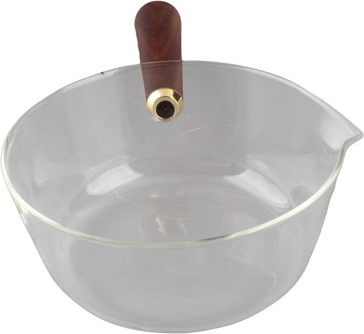 Milchtopf aus Glas, Milchtopf mit V-förmigem Ausguss, Antihaftbeschichteter Topf aus Borosilikatglas
