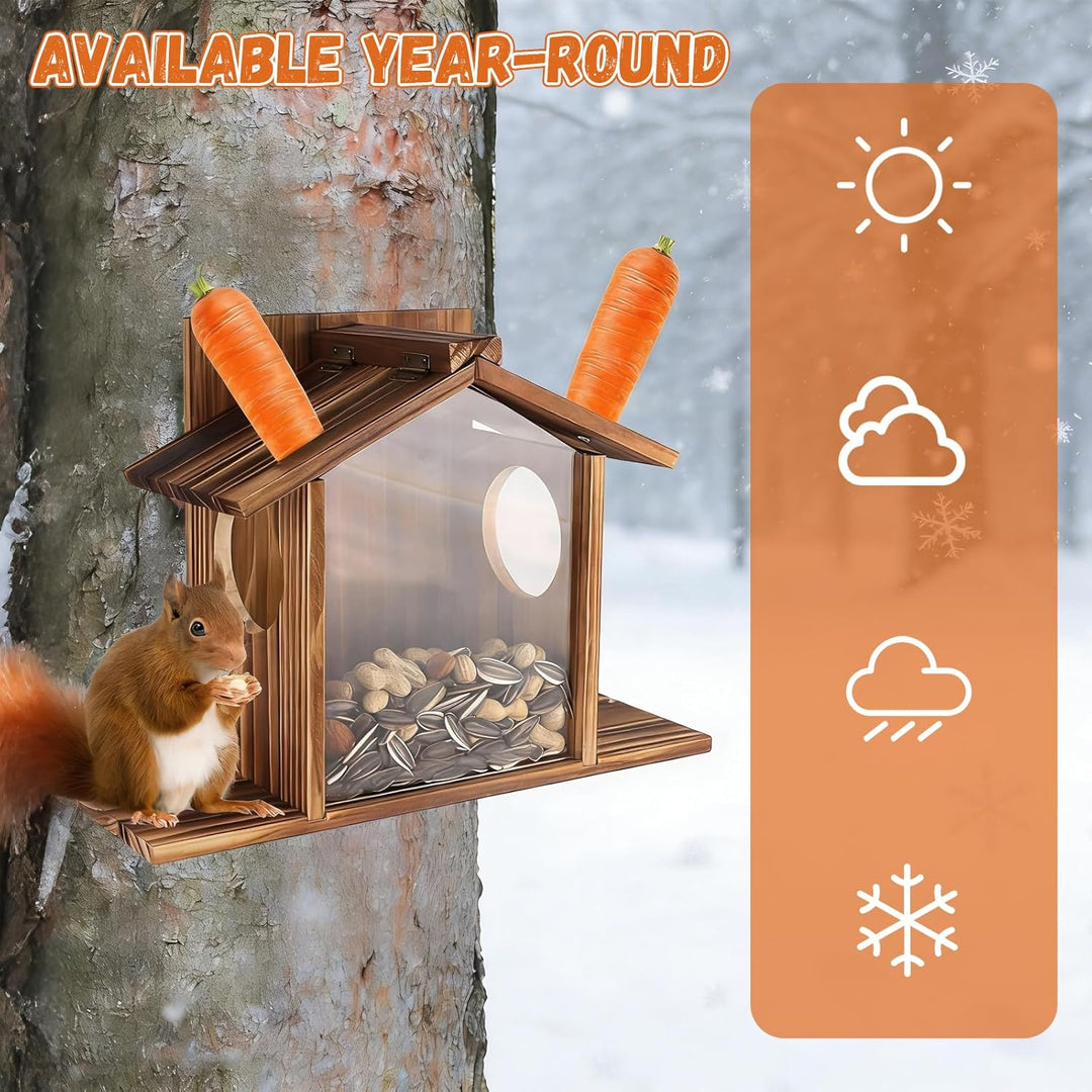 Eichhörnchen Futterhaus Eichhörnchen Haus Eichhörnchen Futterstation Wetterfest aus Verschraubtem mi
