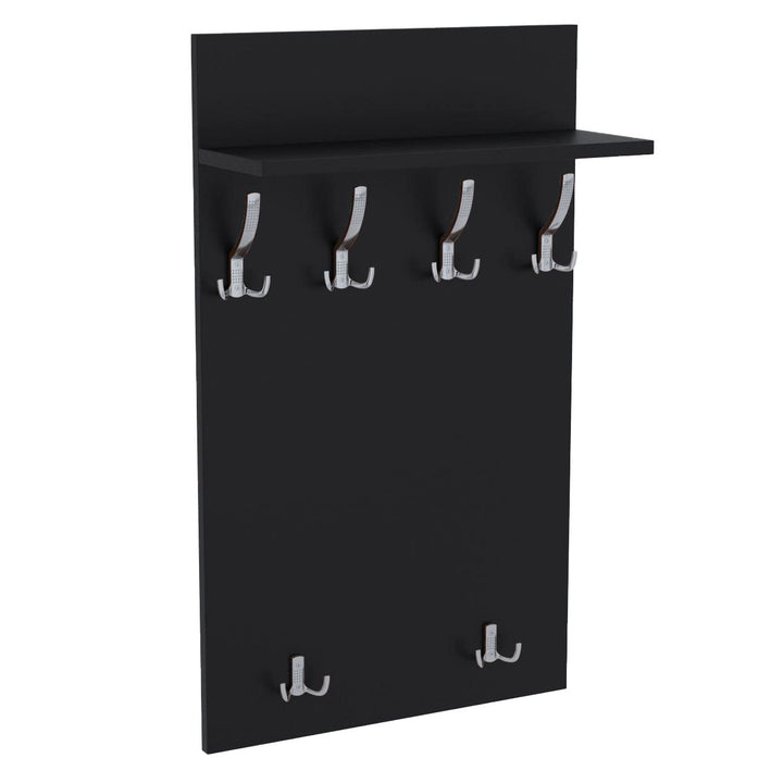 AKKE 100x60 | MAXI Garderobenpaneel Wandgarderobe Garderobe Wandpaneel Kleiderstange CHROM | SCHWARZ