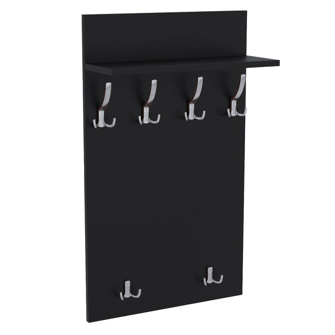 AKKE 120x60 | MAXI Garderobenpaneel Wandgarderobe Garderobe Wandpaneel Kleiderstange CHROM | SCHWARZ