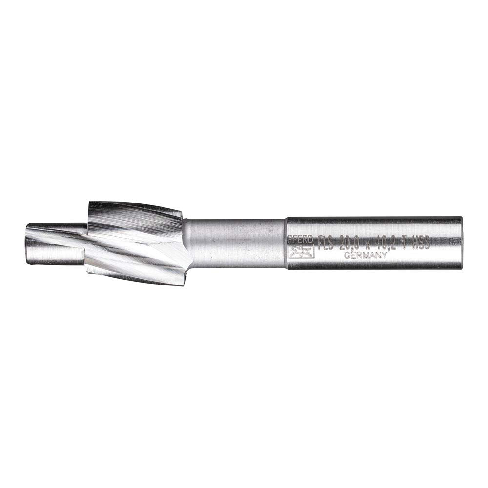 PFERD HSS Flachsenker mit Führungszapfen | Ø 20,0 mm, Schaft-ø 12,5 mm, DIN 373 | 25203120 – für Gew