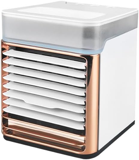 HoldOneLight USB Tragbarer Tischventilator mit Sprühkühlung, Desktop Klimaanlage für Zuhause, Wohnhe