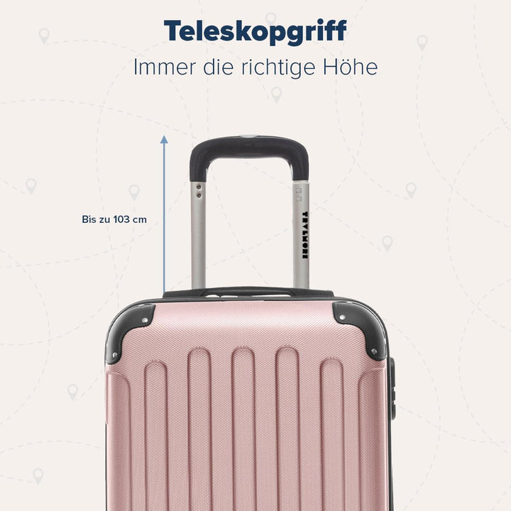 TRVLMORE Handgepäck Koffer 55x40x20cm - Koffer & Trolleys, Reisekoffer mit Rollen, Handgepäck Trolle