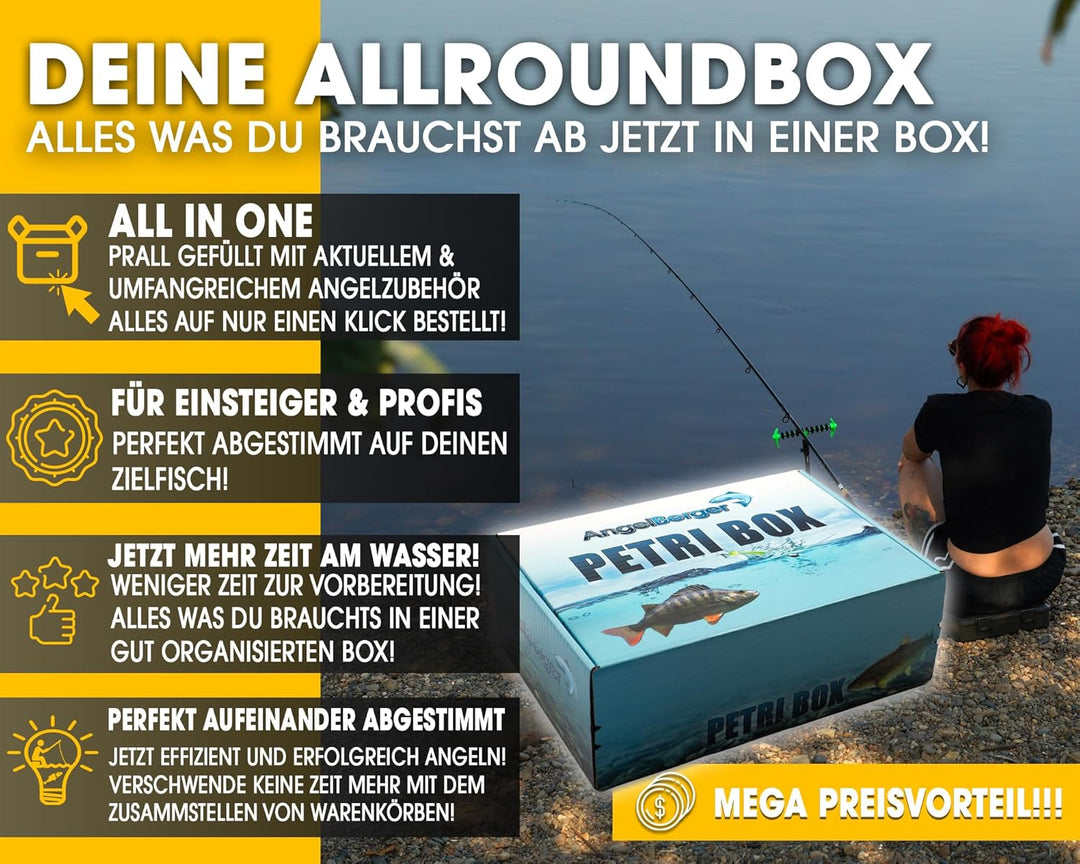 Angel-Berger Petri Box Angelbox Promo Box Geschenk Angelzubehör Angelsets