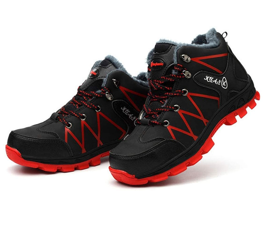 YisiNP Sicherheitsschuhe Herren Damen S3 Winter Arbeitsschuhe mit Stahlkappe Wasserdicht 36 EU Schwa