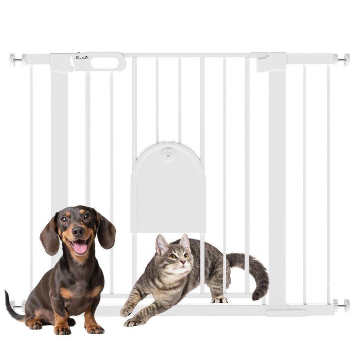 PawHut Türschutzgitter Treppenschutzgitter Hunde Absperrgitter Schutzgitter für Haustier Hundegitter