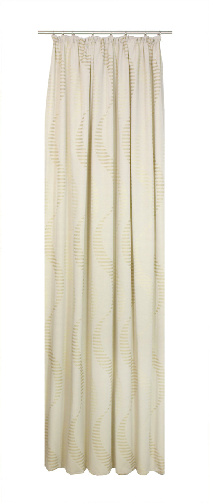 Wirth Fertigschal Lupara mit Kräuselband, Polyester, Beige, 180 x 132 cm Beige 180 x 132 cm, Beige 1