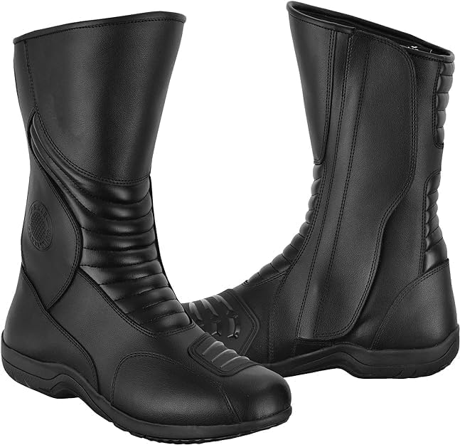 Vaster Moto Motorradschuhe für Herren, verstärkte Strassenschuhe, Motorradstossschutz, rutschfeste S