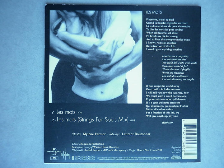 Les Mots-Si, Audio-CD