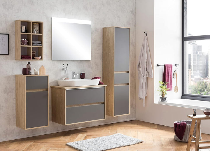 Schildmeyer Spiegel Moon mit LED-Beleuchtung - 80 x 72 cm Moon 72L x 80B cm, Moon 72L x 80B cm