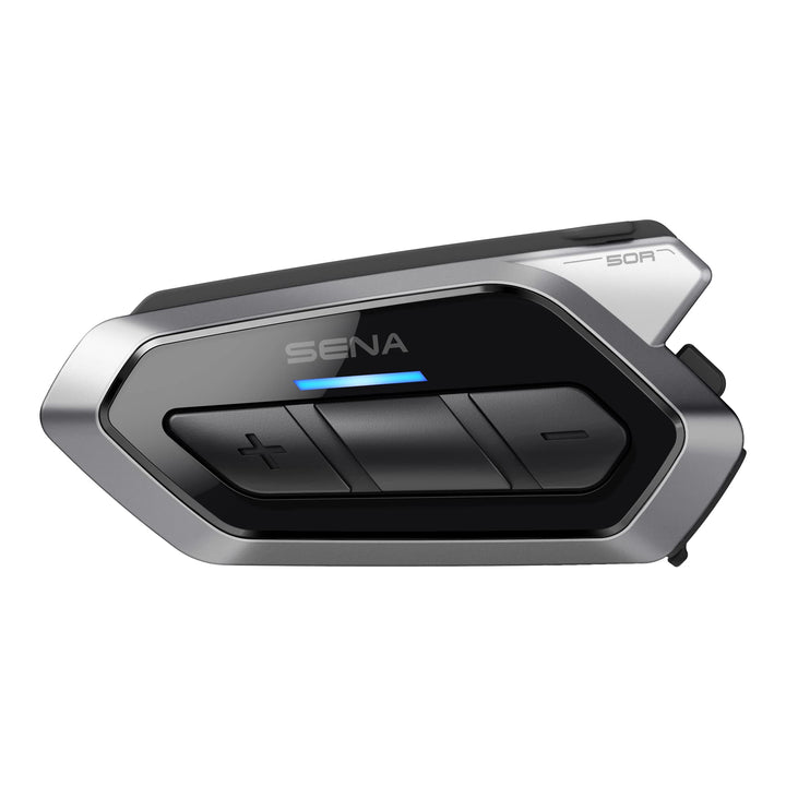 Sena 50R Motorrad Bluetooth Kommunikationssystem mit 3-Tasten Bedieneinheit und Sound by Harman Kard