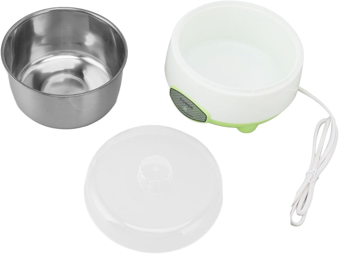 AUNMAS Joghurtbereiter Maschine, 12x16cm 15W Joghurt-Maschine aus Edelstahl für selbstgemachten DIY-