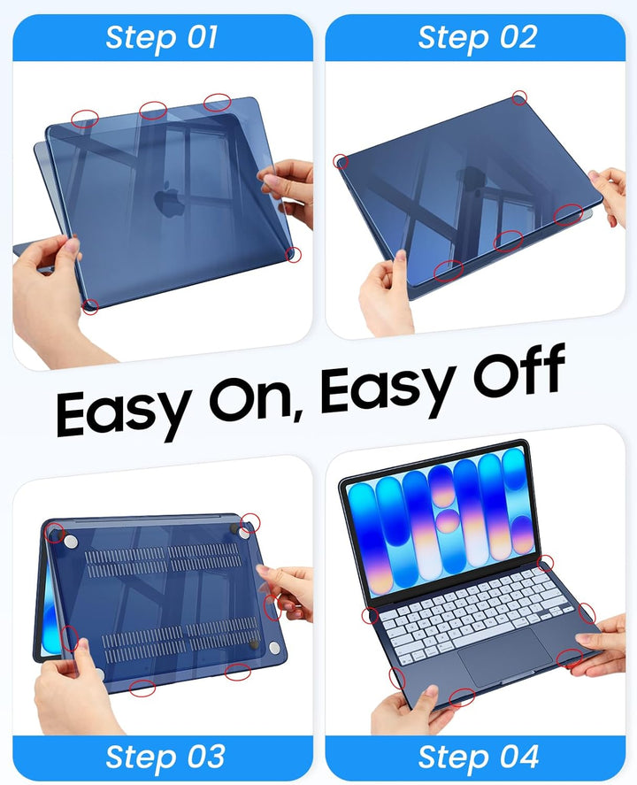 Fintie Hülle Kompatibel mit MacBook Neo 13 Zoll A3404 mit A18 Pro Chip 2026, Ultradünne Hartschale S