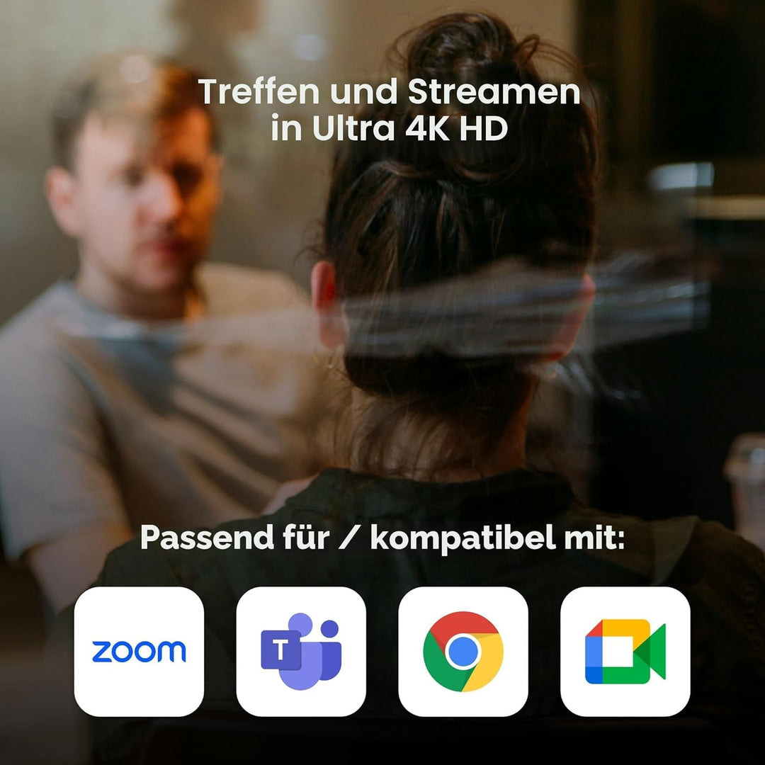 YOLOLIV YoloCam S3-4K AI-Streaming-Webcam, 1/1,3-Zoll-Sensor, PDAF-Autofokus, 4K bei 30 FPS, 4-fache