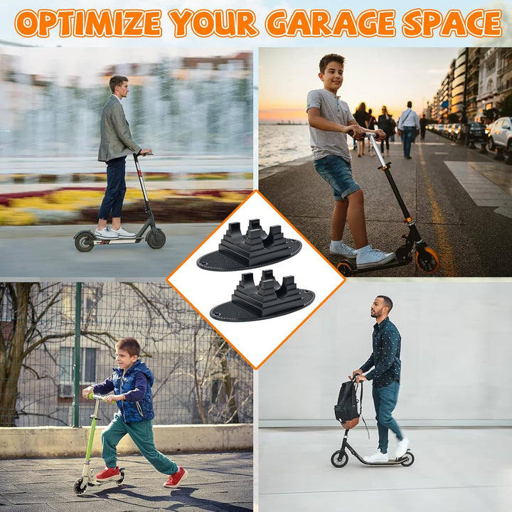 2 Stück Universal Scooter Stand Stabiler Stunt Scooter Ständer für 95-120mm Räder Leicht Tragbar für