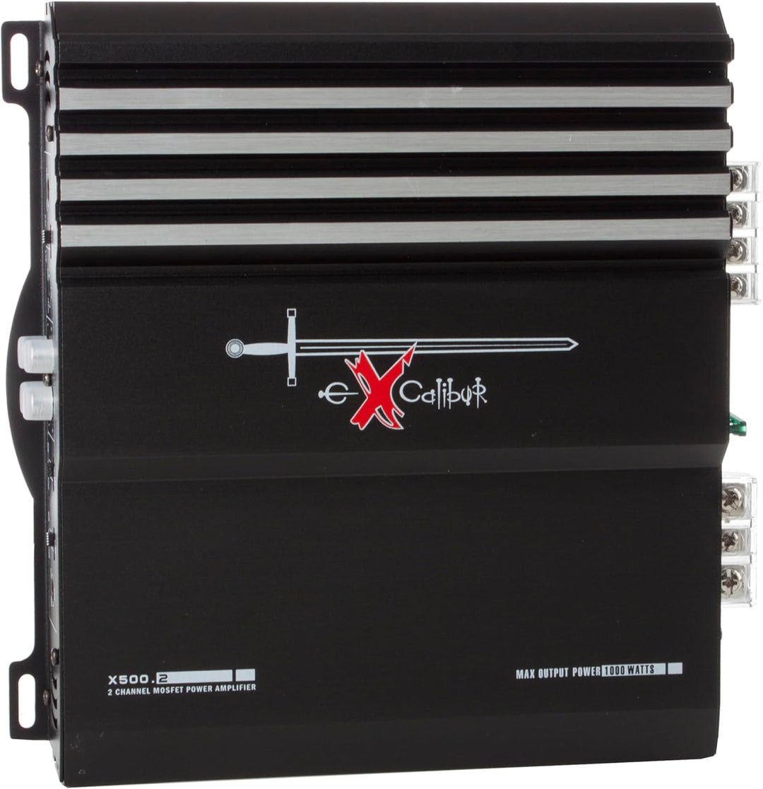 EXCALIBUR X500.2 MOSFET 2-Kanal Auto-Verstärker 1000 Watt Single, Single