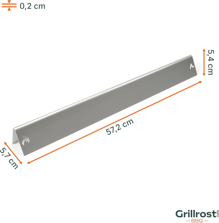 Grillrost.com Das Original Edelstahl Aromaschienen für Weber Spirit - 300er Baureihe bis 2012 - Regl