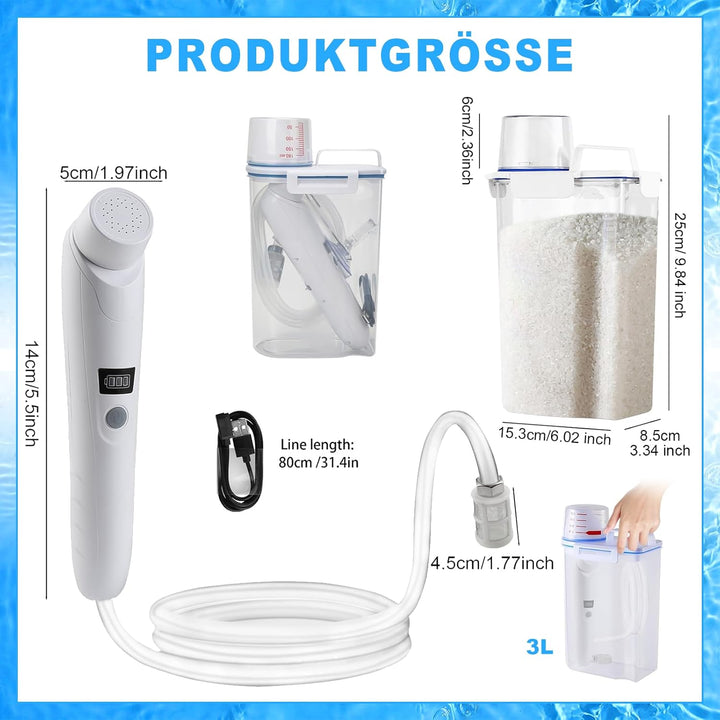 Bidet Portable Po Dusche Portable Travel Bidet Elektrisches Tragbares elektrisches Bidet mit 3L Wass