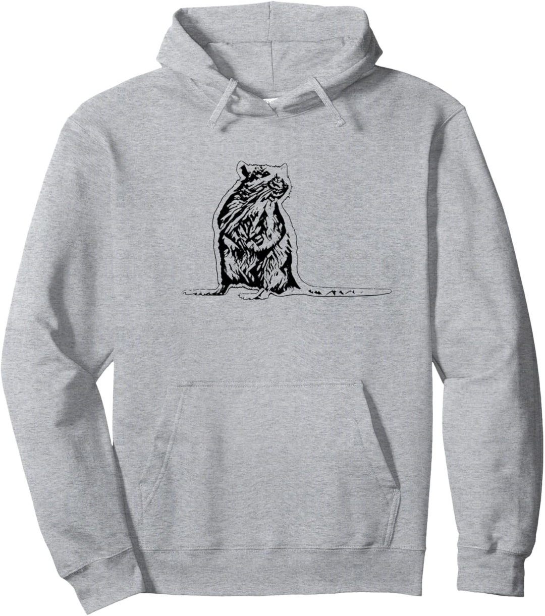 Ratten Motiv süsse Ratte Nagetiere Käse Haustiere Ratte Pullover Hoodie