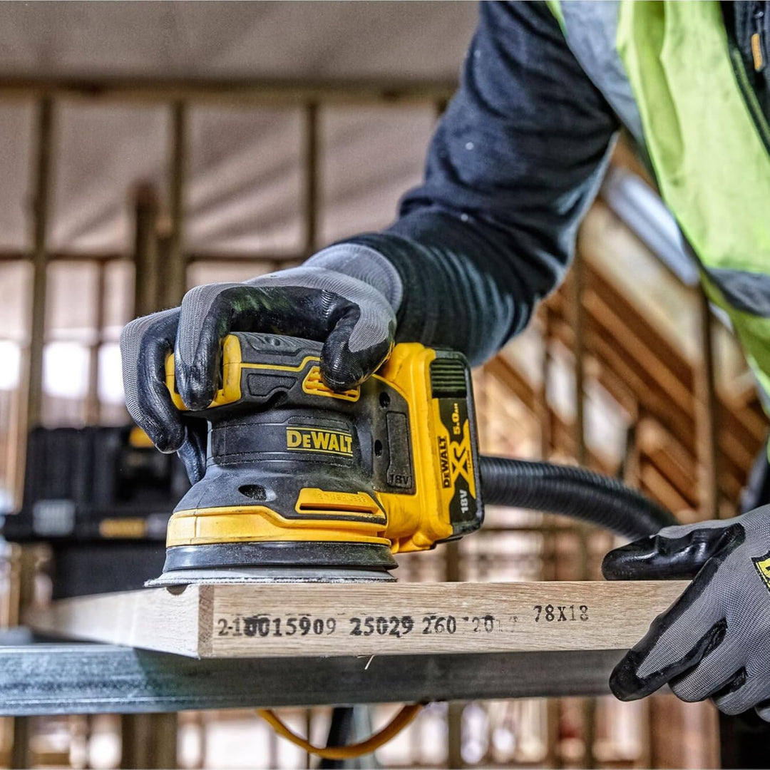 DEWALT Akku - Exzenterschleifer, 18 V (Basisv.), Schwarz / Gelb - DCW210NT-XJ - Lijadora Rotorbital